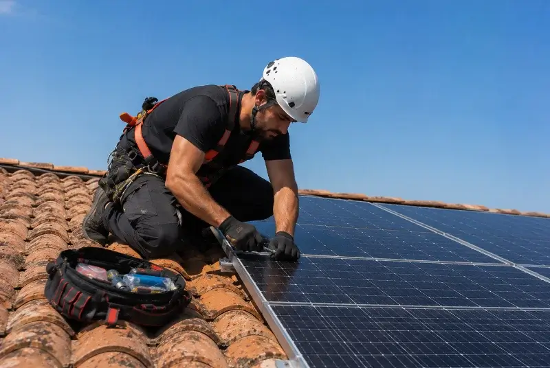 Maintenance et monitoring de panneaux solaires à Doissin